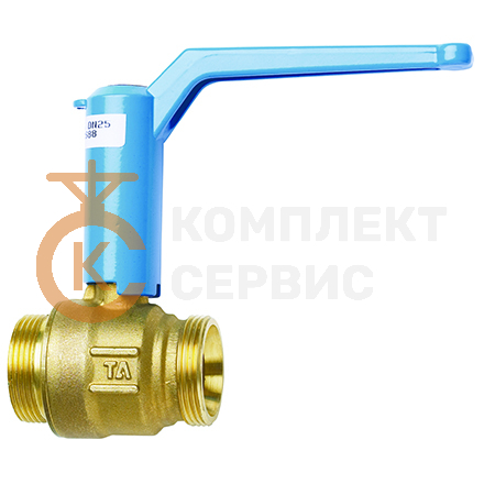 Кран шаровой стандартнопроходной TA 500, латунный AMETAL, PTFE, под приварку, PN25, рычаг смотреть фото