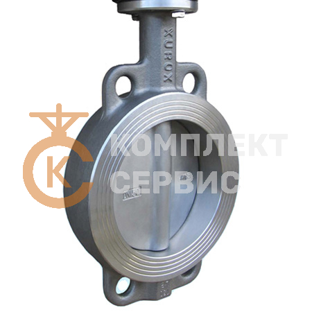 Затвор дисковый поворотный XUROX 505WM R нерж. сталь межфланцевый PN16 с редуктором смотреть фото